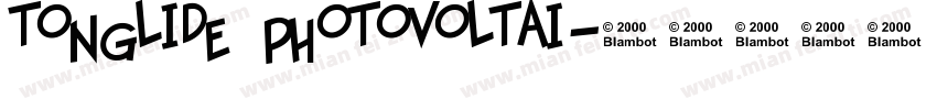 TONGLIDE PHOTOVOLTAI字体转换